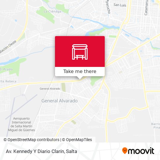 Av. Kennedy Y Diario Clarín map
