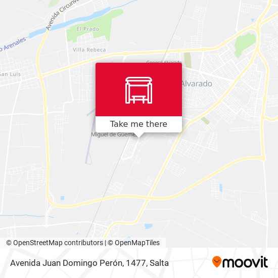 Avenida Juan Domingo Perón, 1477 map