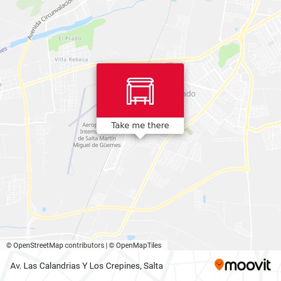 Av. Las Calandrias Y Los Crepines map
