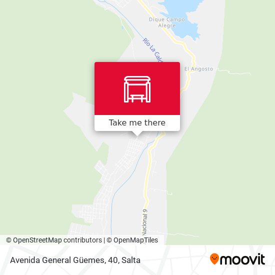 Avenida General Güemes, 40 map