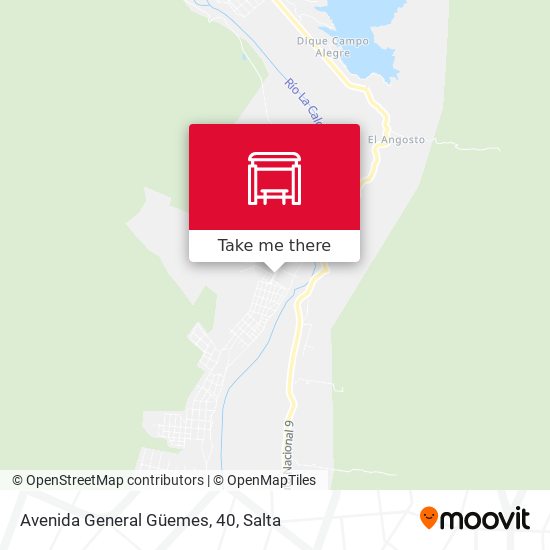 Avenida General Güemes, 40 map
