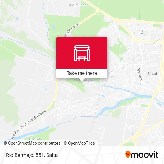 Rio Bermejo, 551 map