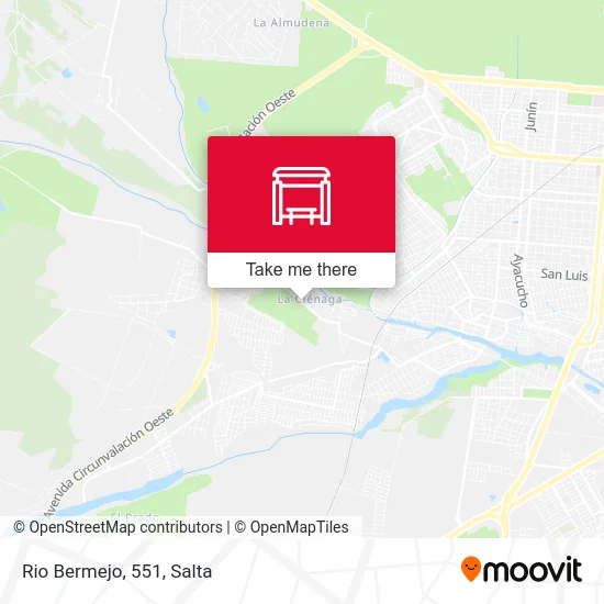 Rio Bermejo, 551 map