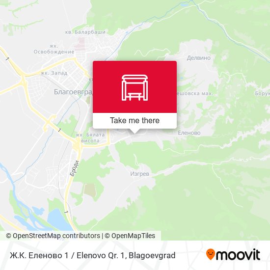 Ж.К. Еленово 1 / Elenovo Qr. 1 map