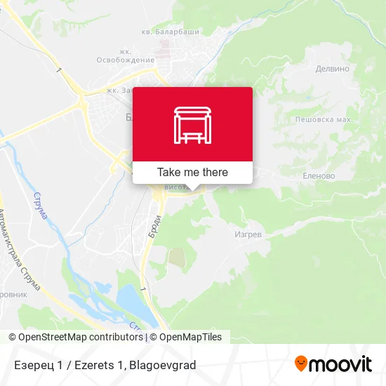 Карта Езерец 1 / Ezerets 1