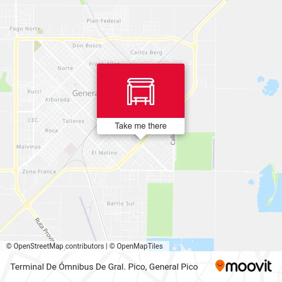 Terminal De Ómnibus De Gral. Pico map