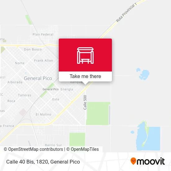 Calle 40 Bis, 1820 map