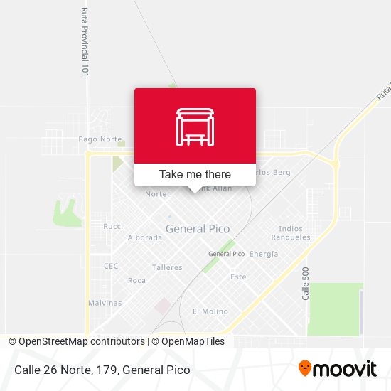 Mapa de Calle 26 Norte, 179
