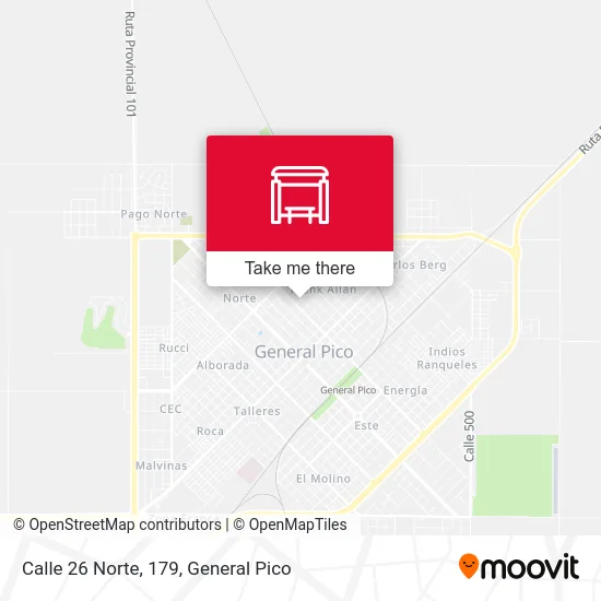 Calle 26 Norte, 179 map