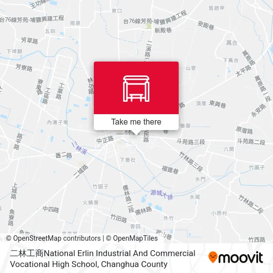 二林工商National Erlin Industrial  And Commercial Vocational High School地圖