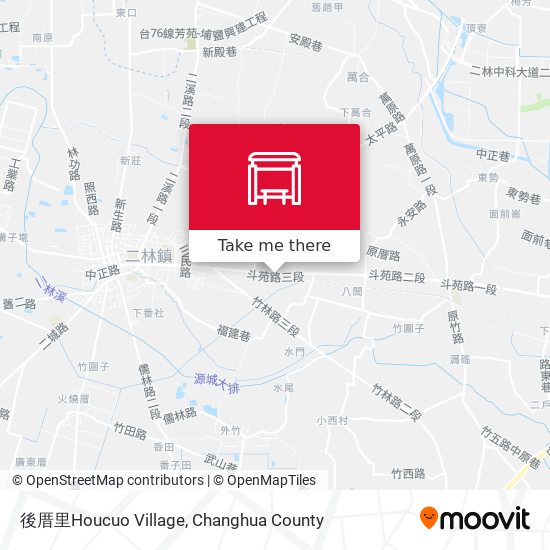 後厝里Houcuo Village map