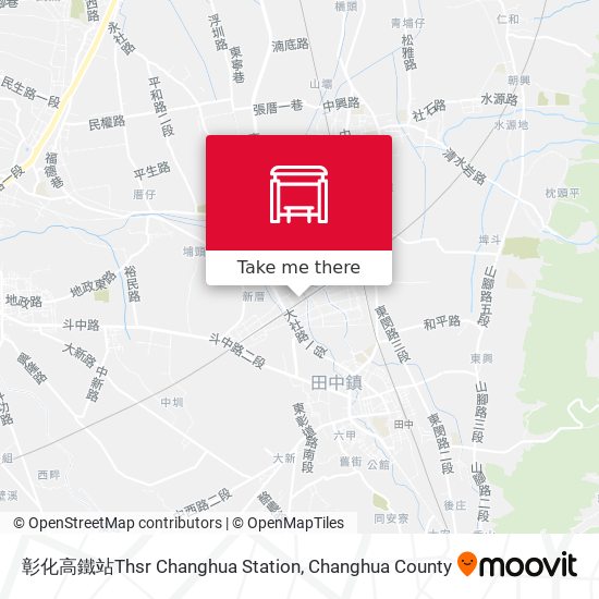 彰化高鐵站Thsr Changhua  Station map