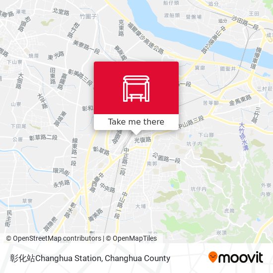 彰化站Changhua Station地圖