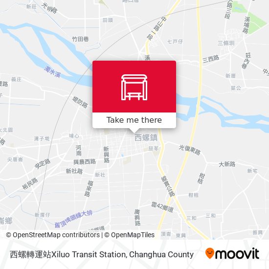 西螺轉運站Xiluo Transit Station map