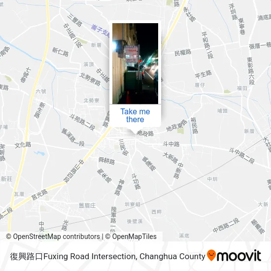 復興路口Fuxing Road Intersection map