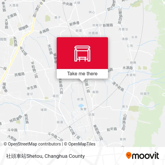 社頭車站Shetou map