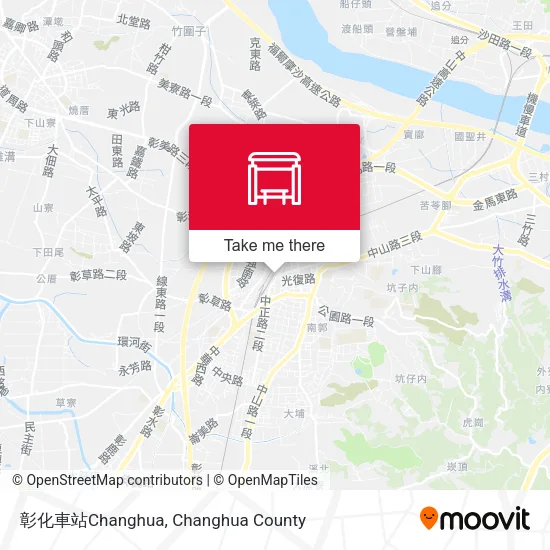 彰化車站Changhua map