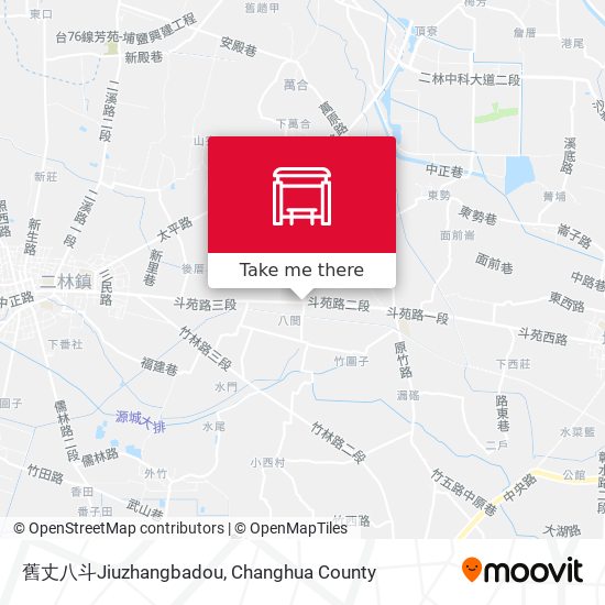 舊丈八斗Jiuzhangbadou map