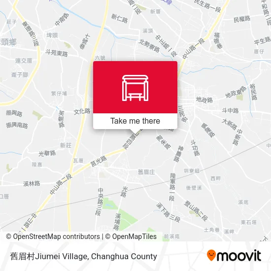 舊眉村Jiumei Village map