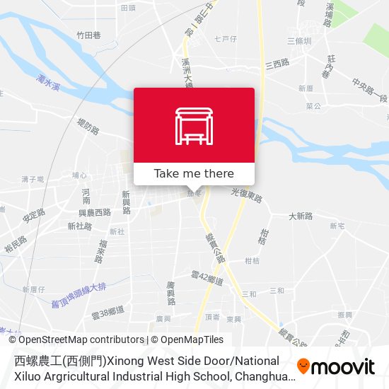 西螺農工(西側門)Xinong West Side Door / National Xiluo Argricultural Industrial High School map