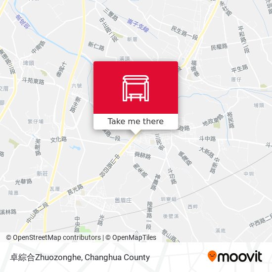 卓綜合Zhuozonghe map