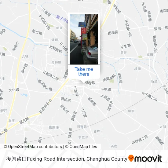 復興路口Fuxing Road Intersection map