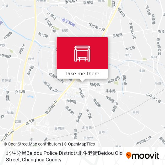 北斗分局Beidou Police District / 北斗老街Beidou Old Street地圖