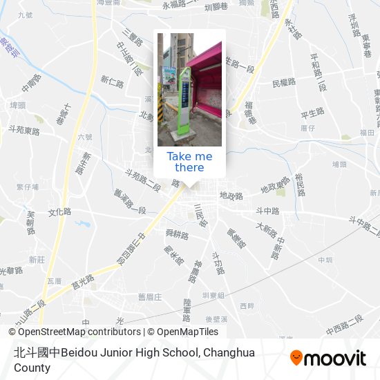 北斗國中Beidou Junior High School map