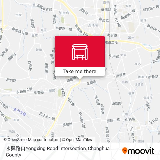 永興路口Yongxing Road Intersection map