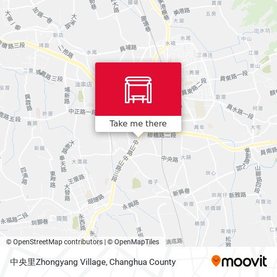 中央里Zhongyang Village map