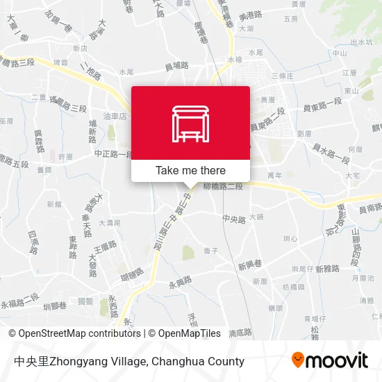 中央里Zhongyang Village地圖