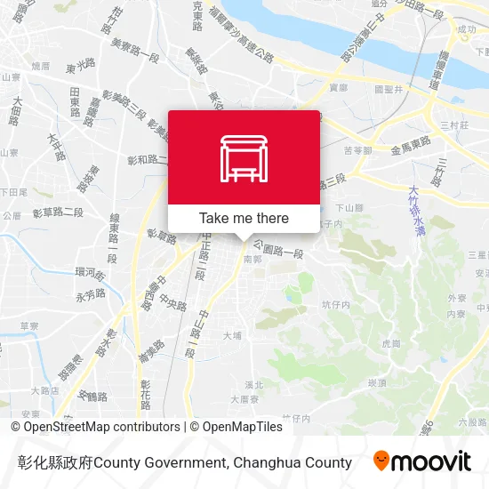 彰化縣政府County Government map
