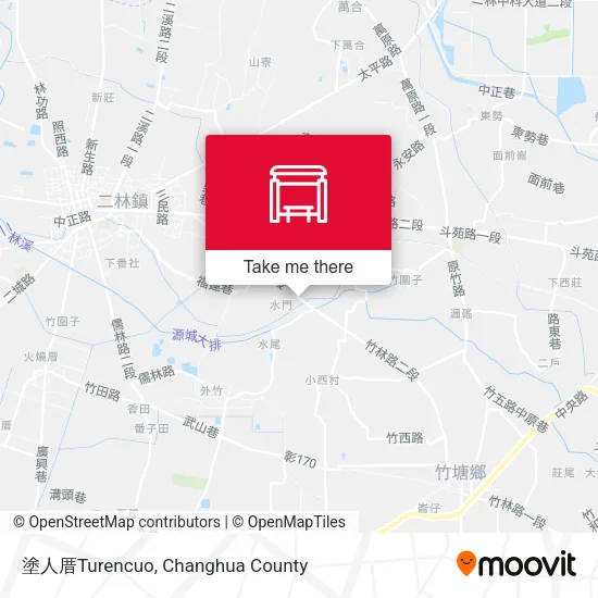 塗人厝Turencuo map