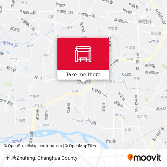 竹塘Zhutang map