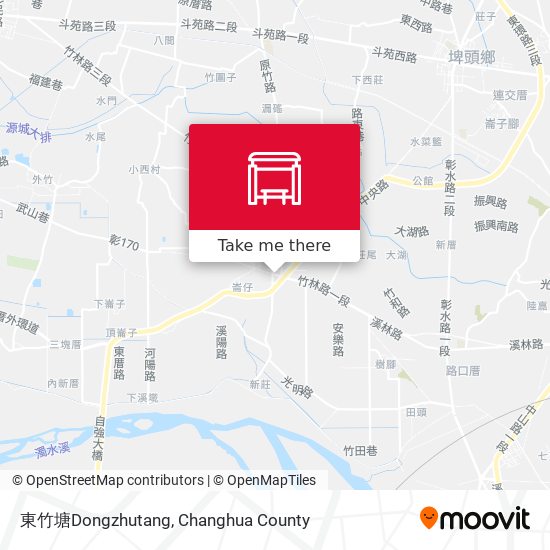 東竹塘Dongzhutang map