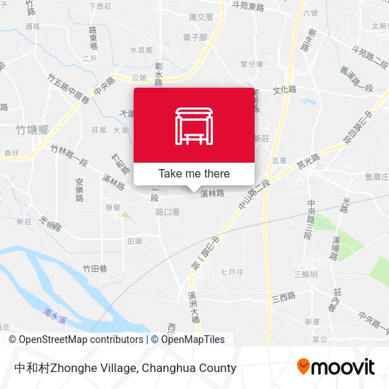 中和村Zhonghe Village map