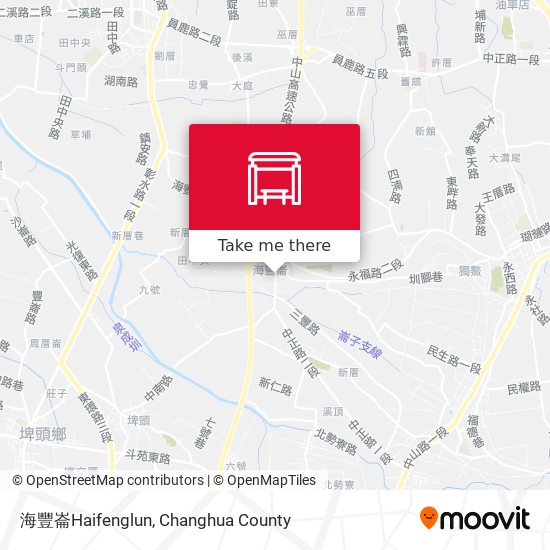海豐崙Haifenglun map