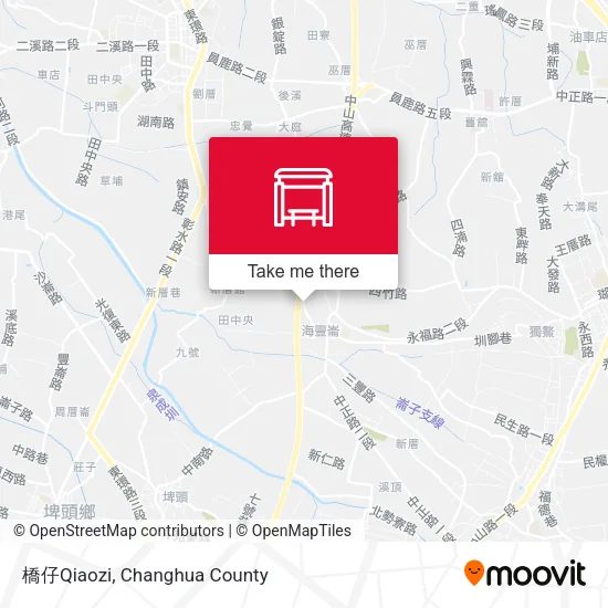 橋仔Qiaozi地圖