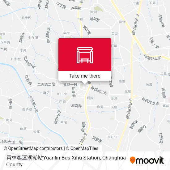 員林客運溪湖站Yuanlin Bus Xihu Station地圖