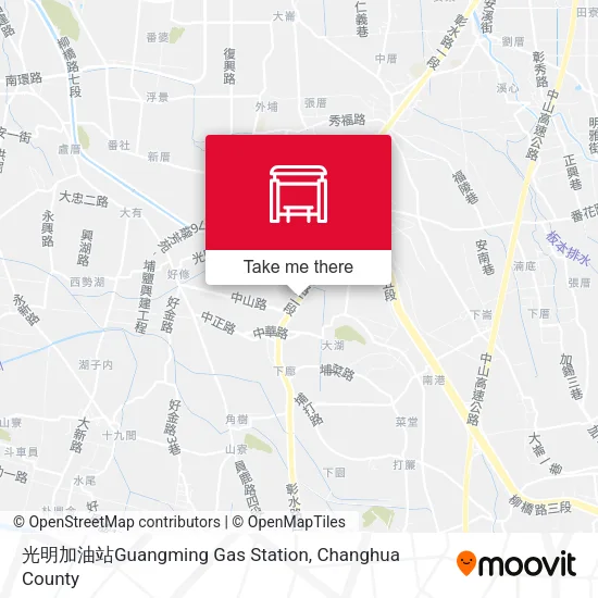 光明加油站Guangming Gas Station map