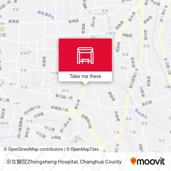 宗生醫院Zhongsheng Hospital map
