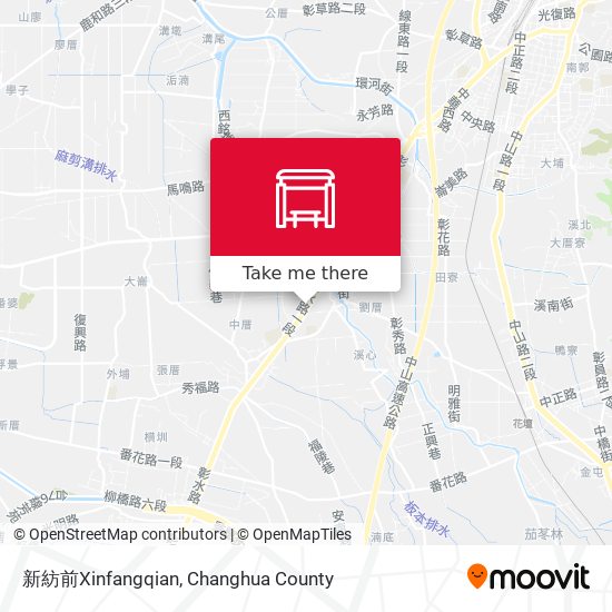 新紡前Xinfangqian地圖