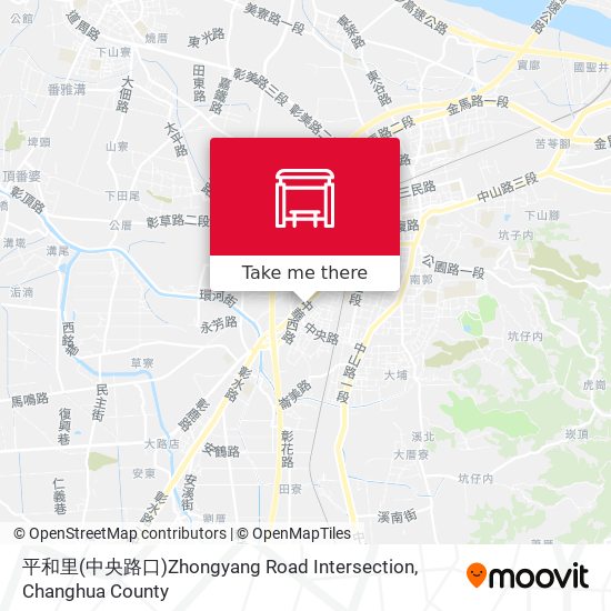 平和里(中央路口)Zhongyang Road Intersection地圖
