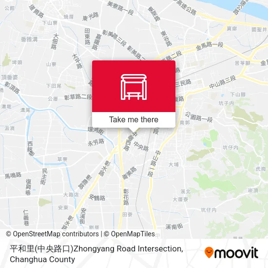 平和里(中央路口)Zhongyang Road Intersection地圖