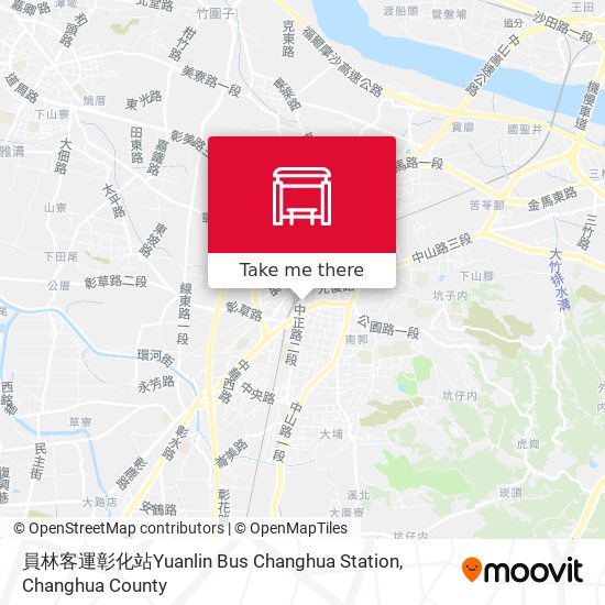 員林客運彰化站Yuanlin Bus Changhua Station map