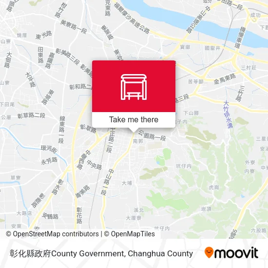 彰化縣政府County Government地圖