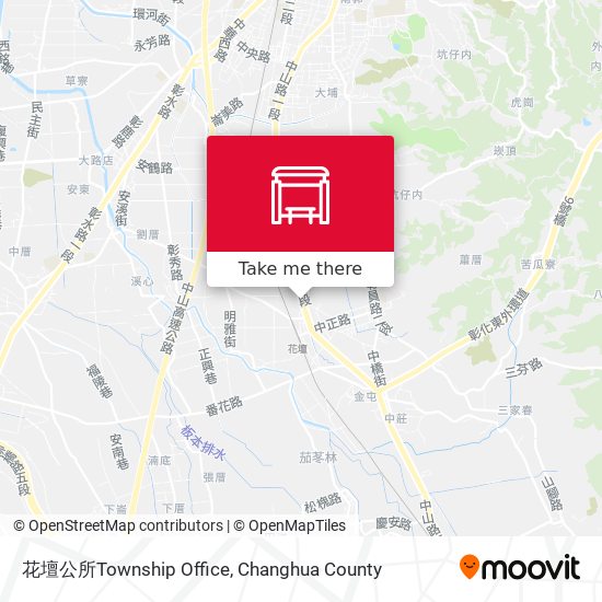 花壇公所Township Office map
