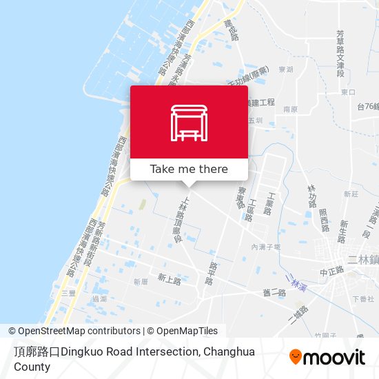 頂廓路口Dingkuo Road Intersection map