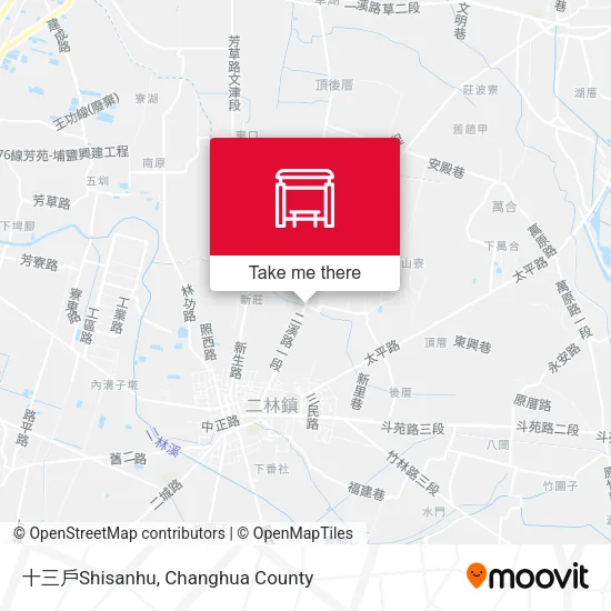 十三戶Shisanhu map