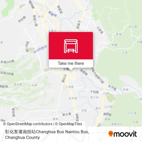 彰化客運南投站Changhua Bus Nantou Bus map